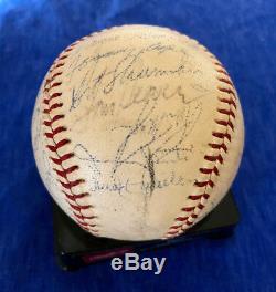 1969 Ny Mets Vintage Team Signed Nl (giles) Baseball! 27 Sigs Incl Gil Hodges