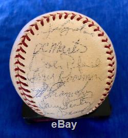 1969 Ny Mets Vintage Team Signed Nl (giles) Baseball! 27 Sigs Incl Gil Hodges