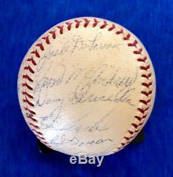 1969 Ny Mets Vintage Team Signed Nl (giles) Baseball! 27 Sigs Incl Gil Hodges