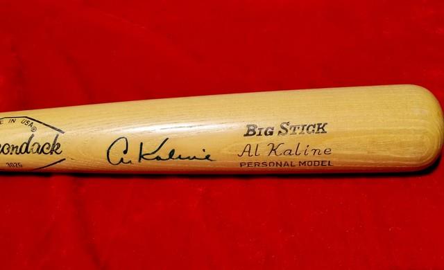 1972-74 Al Kaline Adirondack Signed 34 Bat Detroit Tigers Hof Vtg Glasgrip 70s