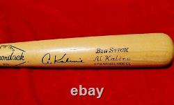 1972-74 AL KALINE Adirondack Signed 34 Bat Detroit Tigers HOF vtg Glasgrip 70s