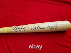 1972-74 AL KALINE Adirondack Signed 34 Bat Detroit Tigers HOF vtg Glasgrip 70s