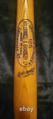 1973 Max Oliveras Signed Baseball Bat Vintage Autographed MLB Collectible