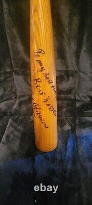 1973 Max Oliveras Signed Baseball Bat Vintage Autographed MLB Collectible