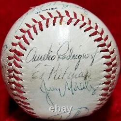 1979 Detroit Tigers Team Signed Ball JACK MORRIS HOF 70s vtg LOU WHITAKER Hiller