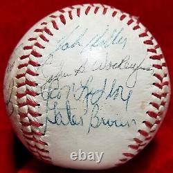 1979 Detroit Tigers Team Signed Ball JACK MORRIS HOF 70s vtg LOU WHITAKER Hiller