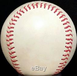 1980 JOE DIMAGGIO Single Signed Baseball New York Yankees Team vtg Auto 80s