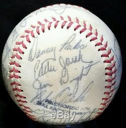 1980 Pawtucket Red Sox Team Signed Baseball PRE-ROOKIE WADE BOGGS Auto HOF vtg