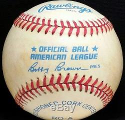 1980s CAL RIPKEN JR Signed OAL Baseball Auto hof vtg Baltimore Orioles Team