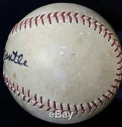 1980s MICKEY MANTLE Single Signed Baseball New York Yankees Team HOF Auto vtg