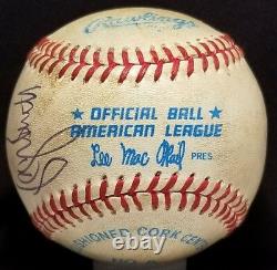 1981 GEORGE BRETT Signed OAL Baseball Auto vtg Mac Phail KANSAS CITY ROYALS TEAM