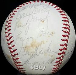 1982 Chicago Cubs Team Signed Baseball RYNE SANDBERG ROOKIE Auto 80s vtg JENKINS