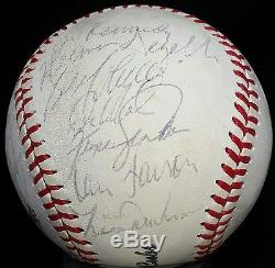 1982 Chicago Cubs Team Signed Baseball RYNE SANDBERG ROOKIE Auto 80s vtg JENKINS