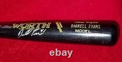 1984 DARRELL EVANS Signed Game Issued Bat Giants Team 1984 WS Detroit Tigers vtg