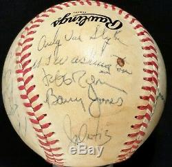 1988 Pittsburgh Pirates Team BARRY BONDS Signed Spring Training BASEBALL vtg