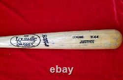 1990 DAVID JUSTICE ROOKIE Game Used SLU K44 Bat Atlanta Braves GU vtg Dave