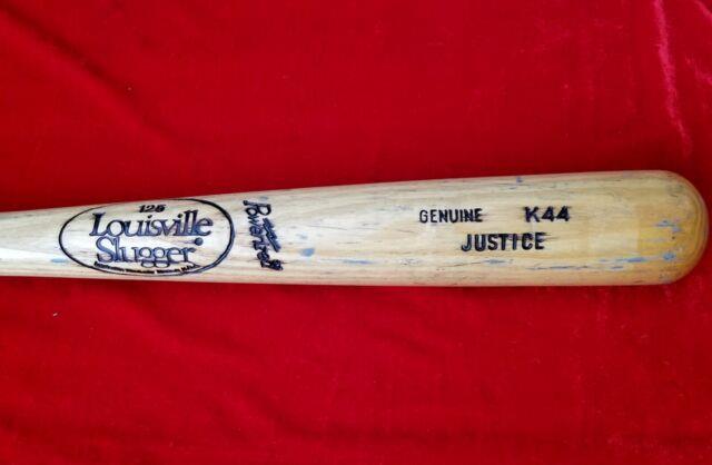 1990 David Justice Rookie Game Used Slu K44 Bat Atlanta Braves Gu Vtg Dave