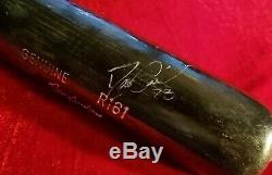 1990s DAVID JUSTICE Game Used Signed BAT Atlanta Braves Team Auto Dave vtg