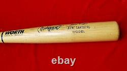 1992-95 RYNE SANDBERG Game Issue SIGNED non used BAT Chicago Cubs HOF vtg 90s