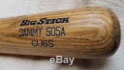 1996 SAMMY SOSA Chicago Cubs Team GAME USED Baseball Rawlings BAT vtg 90s rare