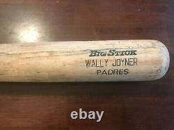 1997 Vintage WALLY JOYNER game used cracked bat Rawlings WJ21 Heavily Used