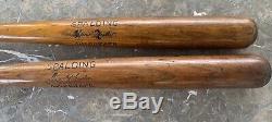 2 Old Spalding Baseball Bats George Sisler & Heinie mueller 1920s Rare! Vintage