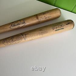 (2) Vtg LEE MAY LOUISVILLE H&B bradsby Adirondack Wood Baseball Bat Type Howard