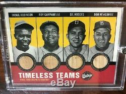 2001 Upper Deck Vintage Timeless Team Combos Bats Dodgers, Robinson Campy RARE