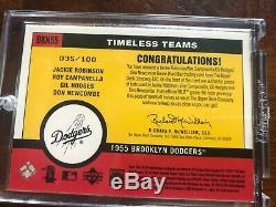 2001 Upper Deck Vintage Timeless Team Combos Bats Dodgers, Robinson Campy RARE