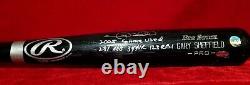 2005 GARY SHEFFIELD Signed Inscribed GAME USED BAT New York Yankees Team vtg