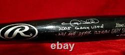 2005 GARY SHEFFIELD Signed Inscribed GAME USED BAT New York Yankees Team vtg