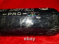 2005 GARY SHEFFIELD Signed Inscribed GAME USED BAT New York Yankees Team vtg