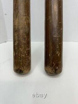 2x vintage sallee bros wooden baseball bat 32 1/2