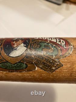 33 LOUISVILLE SLUGGER BASEBALL BAT, w REPRO TY COBB HOF DECAL, USA! L@@K