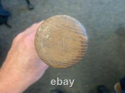 34 1950's Hanna Batrite Joe Gordon Style Baseball Bat No. HA 34 1950's Hanna Batrite Joe Gordon Style Baseball Bat No. HA