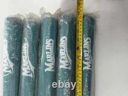 5 Vintage Rare Florida Marlins Blockbuster Video Souvenir Baseball Bat MLB TEAL