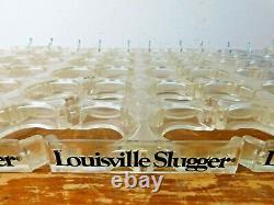 6 Vintage Louisville Slugger Baseball Bat Racks store display peg board