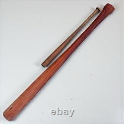 61 HUGE Vintage Wood Baseball Bat Trade Sign Sporting Goods Store Advertising
