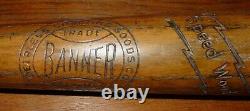 A neat vintage 1930s Banner wood baseball bat-15740