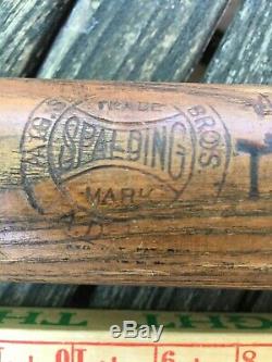 AG Spalding & Bros Old Antique WAGON TONGUE Model No. 3/0 T Vintage Baseball Bat
