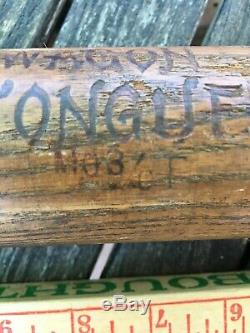 AG Spalding & Bros Old Antique WAGON TONGUE Model No. 3/0 T Vintage Baseball Bat