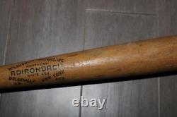 ANTIQUE 1940s MCLAUGHLIN MILLARD ADIRONDACK AL DARK BASEBALL BAT NO 262 RARE