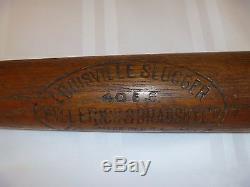 ANTIQUE VINTAGE c. 1915 EDDIE COLLINS HILLERICH & BRADSBY 35 DECAL BASEBALL BAT