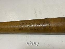 ANTIQUE Vtg 20s 30s 34 GLOBE ROCKET BRAND Boston Mass Wood Baseball Bat Scarce