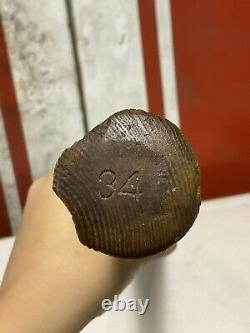 ANTIQUE Vtg 20s 30s 34 GLOBE ROCKET BRAND Boston Mass Wood Baseball Bat Scarce