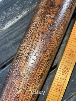 AWESOME Vintage 1902 J. H. HILLERICH & SON Antique PATENT No 716541 Baseball Bat