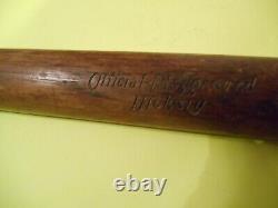 AntIque Official-Playground Hickory Loisville Slugger P. G. H. Baseball Bat