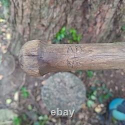 Antique 1890s/Early 1900s Narrow Barreled Handmade Town Ball 30½ Baseball Bat