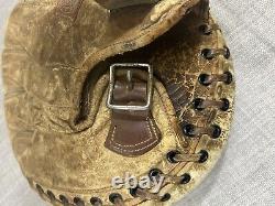 Antique 1900s Spalding Catcher's Mitt Baseball Glove Vintage