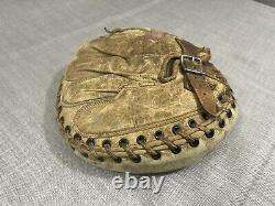 Antique 1900s Spalding Catcher's Mitt Baseball Glove Vintage